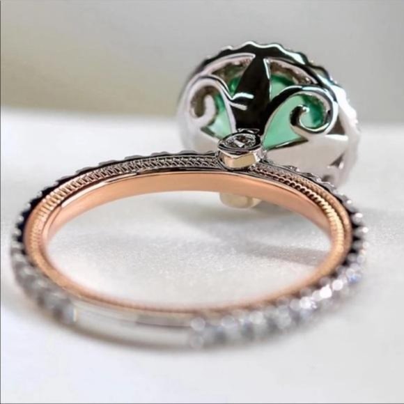 NEW 925 STERLING SILVER DIAMOND RING - Picture 3 of 4